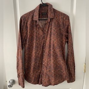 Zara Man slim fit floral print shirt
